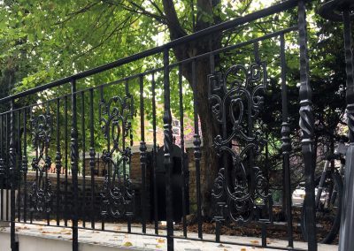 Cast Iron Railings fitted for a St Johns Wood property.